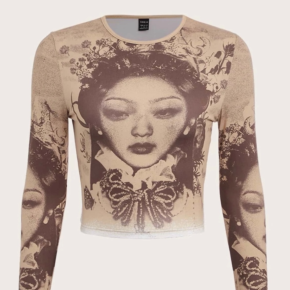 ICON floral and figure graphic tee